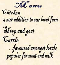 Menu of animals farmed in the Iron Age