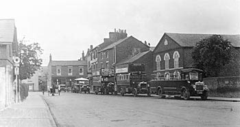 1930s buses at Stony Stratford