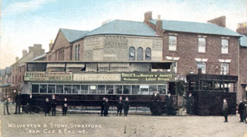 the tram outside the Foresters Arms 1903