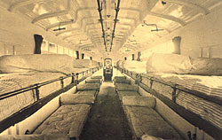 Ambulance train interior