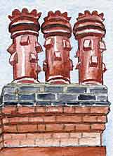 Terracotta chimneypots