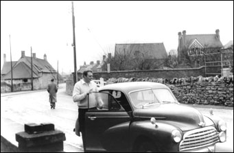 Maurice with his Morris
