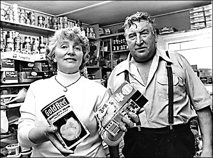 Nancy & Ben in the shop area at No. 1 New Road