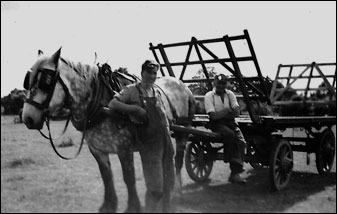 Ben & Joe Gobby with Bob (the horse)