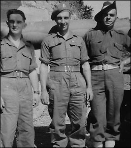 George with members of the New Zealand & Australian forces in India while waiting to go to Japan 