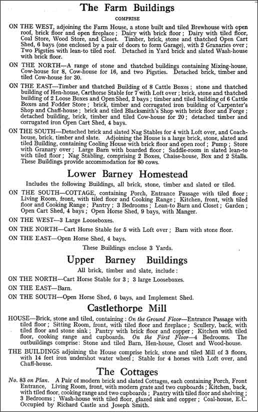 Castlethorpe Estate Sale September 1920 - Lot 1 page 2
