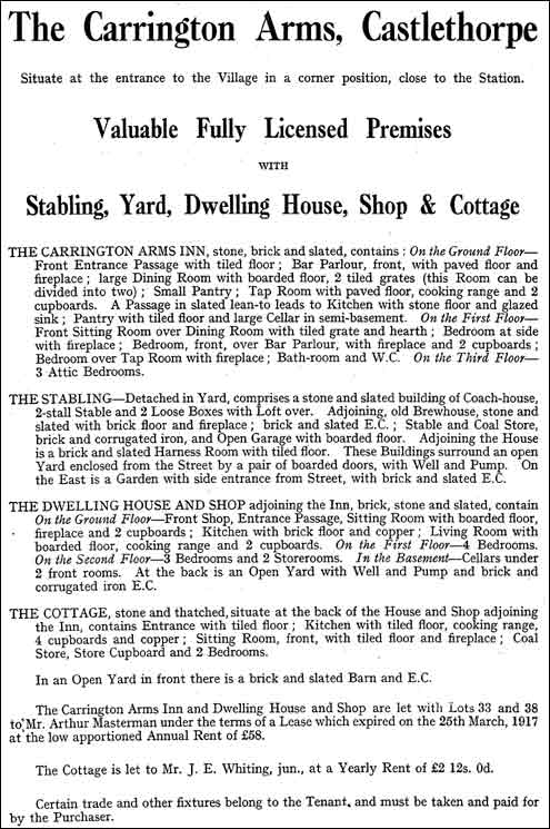 Castlethorpe Estate Sale September 1920 - Lot 22