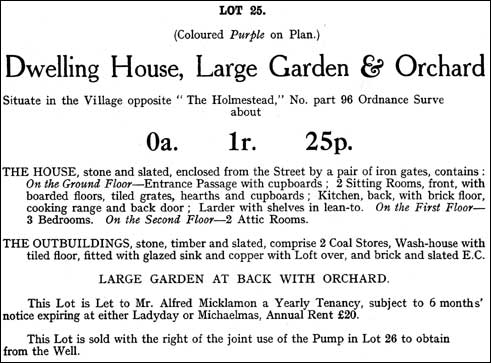 Castlethorpe Estate Sale September 1920 - Lot 25