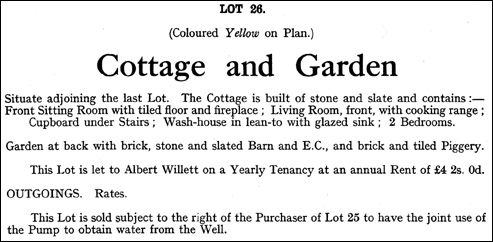 Castlethorpe Estate Sale September 1920 - Lot 26