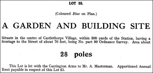 Castlethorpe Estate Sale September 1920 - Lot 33