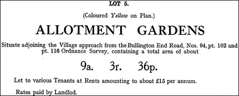Castlethorpe Estate Sale September 1920 - Lot 5