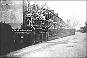 Decorated houses in North Street, Castlethorpe