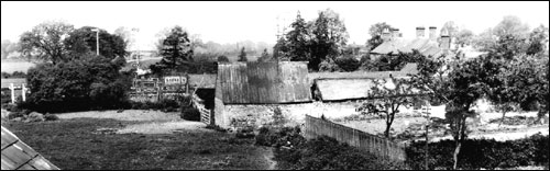 Picture showing the barns & sheds where the 1905 started