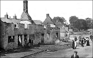 Front Street cottages after the fire