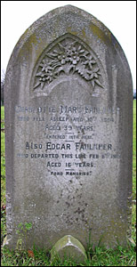 Charlotte & Edgar Faulkner's gravestone
