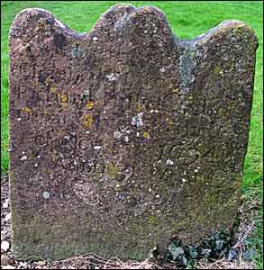 Elizabeth [Hyllier]'s gravestone