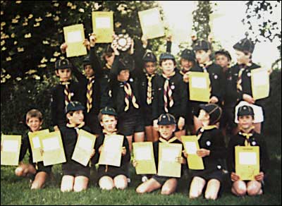 1st Hanslope Cub Scouts - District Sports Winners 1985