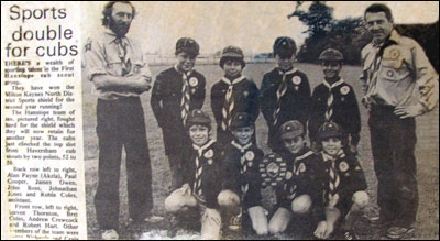 First Hanslope cub scout group - sports day 1982