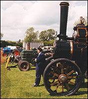 Traction engine & old farm tractors