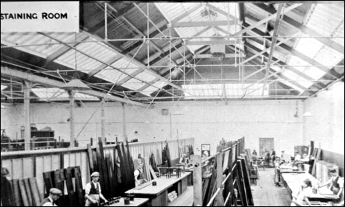 Wolverton Works - Staining Room - early 1900s