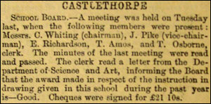 School Board meeting, December 3rd. 1892