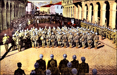Salonika - Arrival of the Italian Troops - WW I
