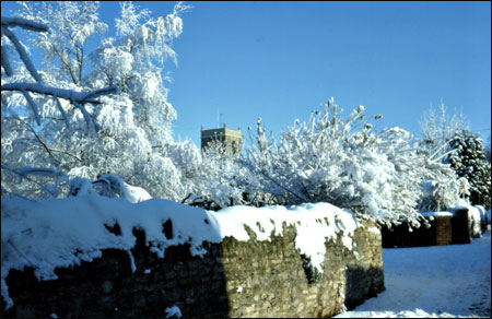 View from the bottom of North Street across to the church