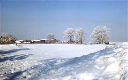 Castle Field in the winter of 1979