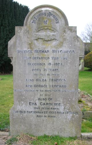 Hutchings, Heinrick Herman(?)Henrick Herman; 1923.