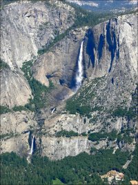 Yosemite Falls (2425 feet, highest in North America) from Glacier Point