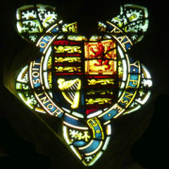 B2 Royal Arms encircled by Garter