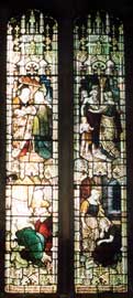 The stained glass window