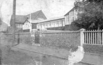 Wooden huts from Brackley Road