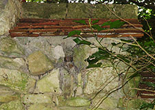 tiled roof (part of the Ruinous Grotto)