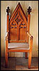 Oak chairs in Thornton Church