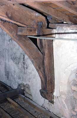 tie rods in the roof of Thornton Church
