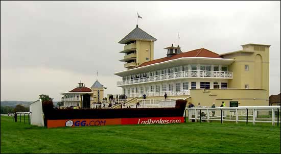 The Empress Grandstand at Towcester racecourse erected in 2005
