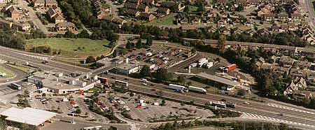 Newport Pagnell Service Station in 1998