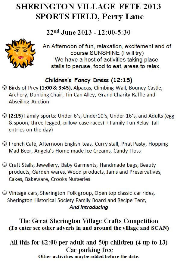 Fete 2013 - poster March 2013 Fete 2013 - poster March 2013