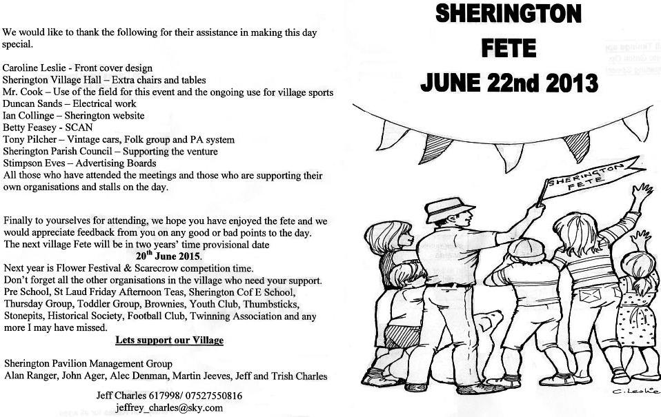 Fete 2013 Programme Fete 2013 Programme