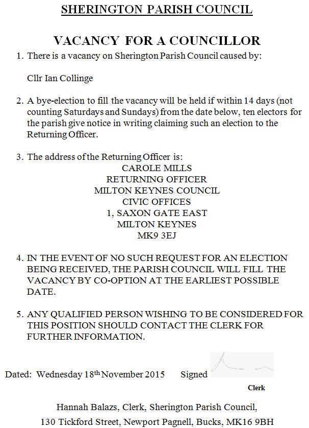 New Councillor - December 2015