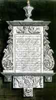 Image of memorial to Eliz. Benson