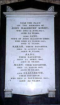 Image of memorial to John Kirby
