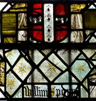 Image of Sponne's shield in window