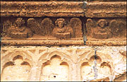 Image of moulding above west door