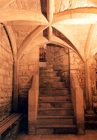 Image of crypt vaulted roof