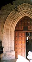 Interior view of south doorway