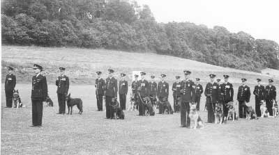 Passing out parade with the Surrey Police - 1951