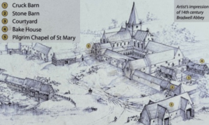 Bradwell Priory might have looked in 14thC 