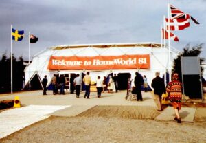 Tent for Homeworld exhibition 1981